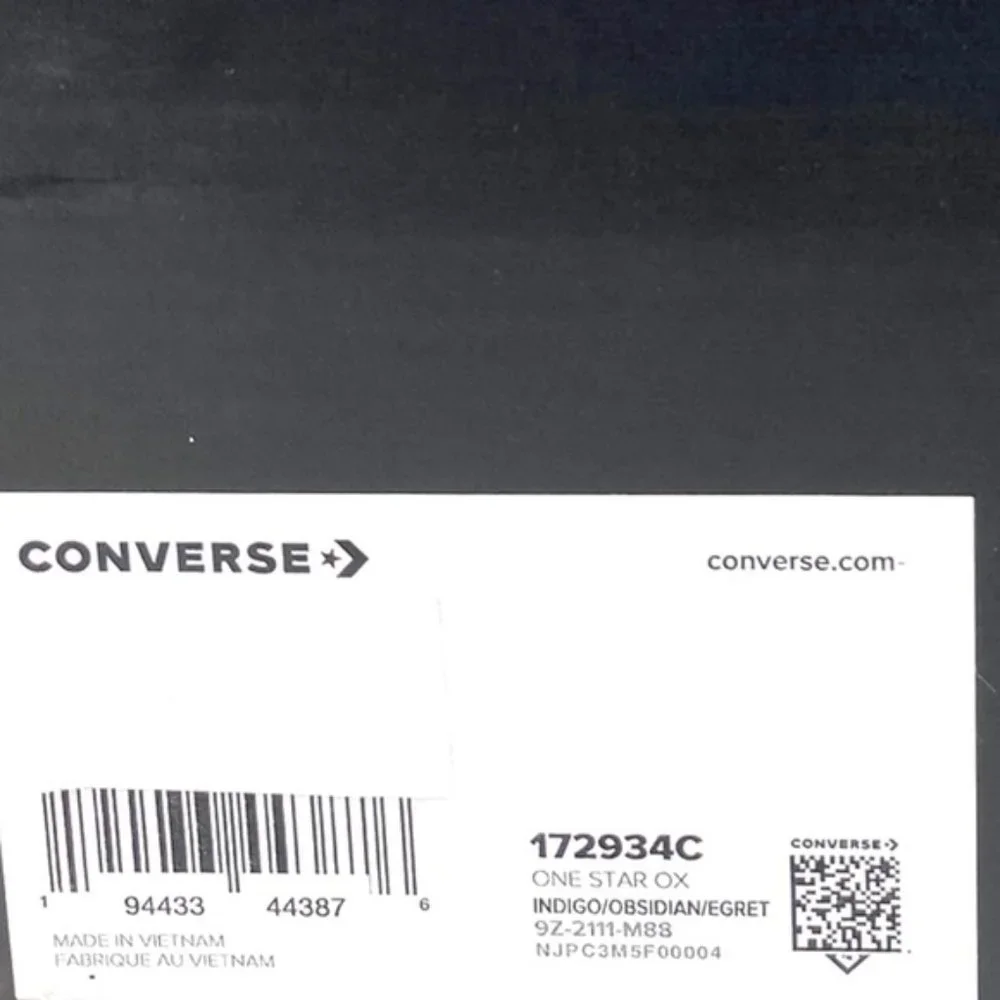 Converse One Star OX Shoes For Women Canvas Indigo Obsidian Sneakers Low 172934C - Picture 10 of 10